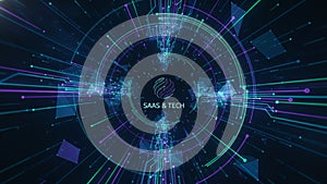 SaaS and Technology Data Visualization Interface Global Digital Innovation Network